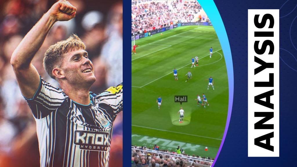 Alan Shearer mổ xẻ cách Newcastle giải mã hệ thống ba trung vệ 2 Alan Shearer phân tích chiến thuật trận đấu của Newcastle United trên truyền hình (Hình ảnh trận đấu 2)