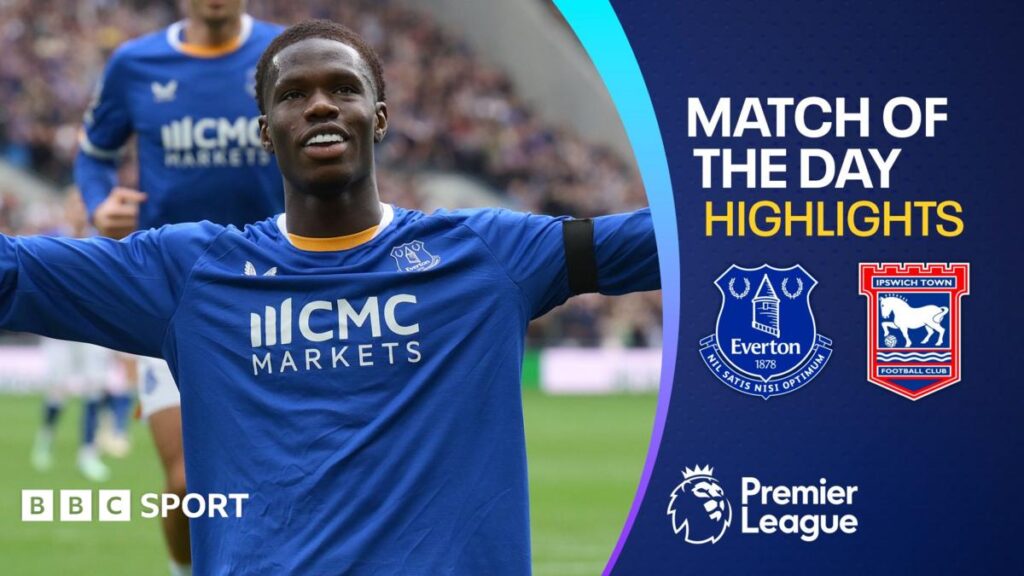 Everton thăng hoa dữ dội vươn lên top 5 Premier League đầy ngoạn mục 6 Thierno Barry ăn mừng bàn thắng quyết định giúp Everton đánh bại Ipswich Town tại Ngoại Hạng Anh