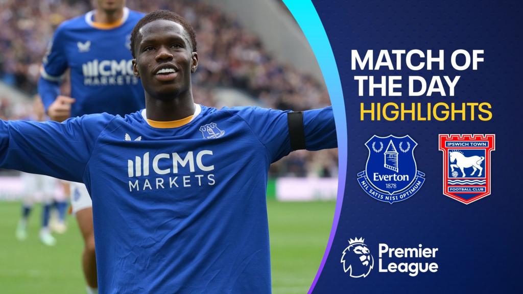 Thierno Barry ăn mừng bàn thắng quyết định giúp Everton đánh bại Ipswich Town tại Ngoại Hạng Anh (Hình ảnh trận đấu 2)