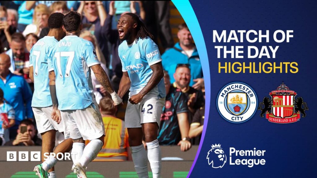 Manchester City ăn mừng chiến thắng 5-3 trước Sunderland trong trận đấu tại Ngoại Hạng Anh