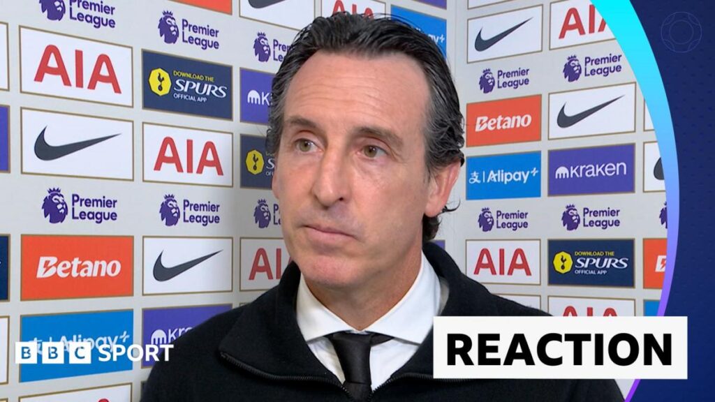 Unai Emery ca ngợi màn tra tấn tinh thần và bản lĩnh Aston Villa trước Spurs 2 Huấn luyện viên Unai Emery chỉ đạo các cầu thủ Aston Villa trong trận đấu tại Ngoại Hạng Anh